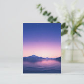 Serene Starry Night Mountain Lake Briefkaart (Staand voorkant)