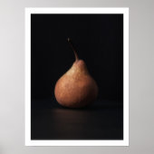Serene stilleven Eenvoud van een Pear Wall Art Poster (Voorkant)