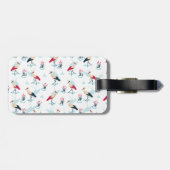 Serene Stork Sanctuary - Elegante vijverscène Bagagelabel (Achterkant horizontaal)