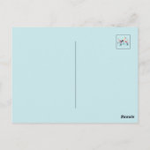 Serene Stork Sanctuary - Elegante vijverscène Briefkaart (Achterkant)