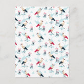 Serene Stork Sanctuary - Elegante vijverscène Briefkaart (Voorkant)