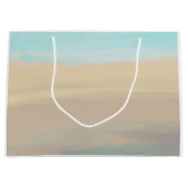 Serene strand en watergolven zandstrooien Gift Bag Groot Cadeauzakje (Voorkant)