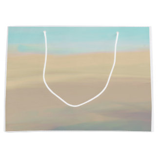 Serene strand en watergolven zandstrooien Gift Bag Groot Cadeauzakje