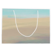 Serene strand en watergolven zandstrooien Gift Bag Groot Cadeauzakje (Achterkant)