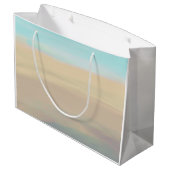 Serene strand en watergolven zandstrooien Gift Bag Groot Cadeauzakje (Achterkant Gekanteld)