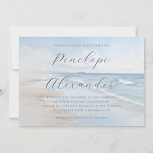 Serene Strand Pastelgolven Kaart