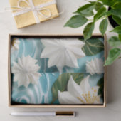 Serene strandscène met witte zeeschuim tissuepapier (Geschenk)