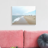 Serene strandtafereel in de middag canvas afdruk (Insitu (Woonkamer))