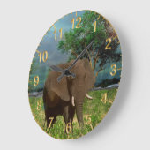 Serene Strength: The Bull Elephant Grazing Grote Klok (Hoek)