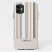 Serene strepen minimalistisch Case-Mate iPhone case (Achterkant)