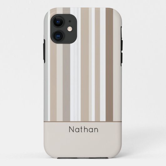 Serene strepen minimalistisch Case-Mate iPhone case (Achterkant)