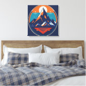 Serene Summit Grafisch Canvas (Insitu (Slaapkamer))