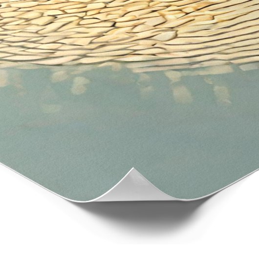 Serene Sun Illustration Wall Art Poster (Hoek)