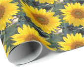 Serene Sunflower Cadeaupapier (Rol Hoek)