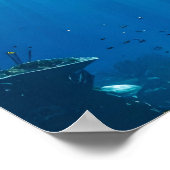 Serene Sunlit Coral Reef Poster (Hoek)