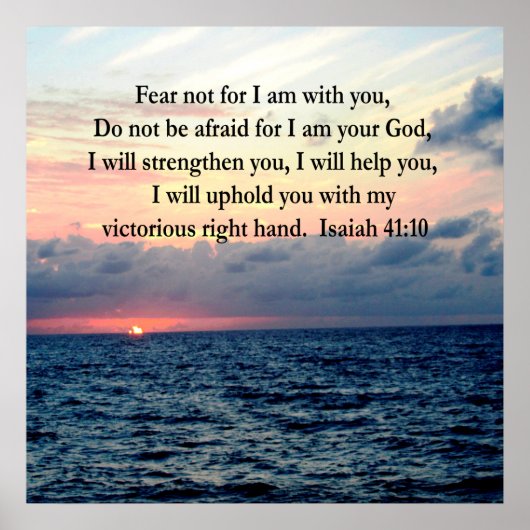 SERENE SUNRISE ISAIAH 41:10 POSTER (Voorkant)