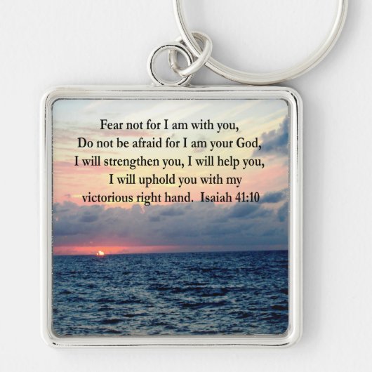 SERENE SUNRISE ISAIAH 41:10 SLEUTELHANGER (Voorkant)