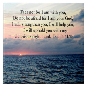 SERENE SUNRISE ISAIAH 41:10 TEGELTJE