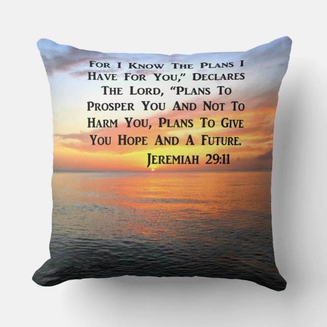 SERENE SUNRISE JEREMIAH 29:11 BIBLIOTHEEK KUSSEN (Voorkant)