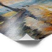 Serene Sunset beroemd gemaakt door Water Impressio Foto Afdruk (Hoek)