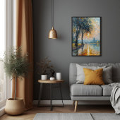 Serene Sunset beroemd gemaakt door Water Impressio Poster