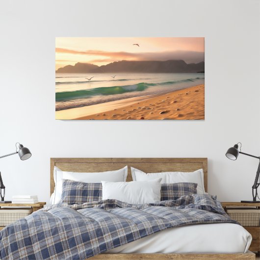 Serene Sunset Canvas Afdruk (Insitu (Slaapkamer))