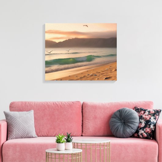 Serene Sunset Canvas Afdruk (Insitu (Woonkamer))