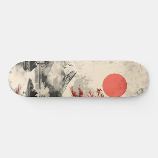Serene Sunset Over Mount Fuji Persoonlijk Skateboard (Horizontaal)