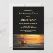 Serene Sunset Retirement Party Kaart (Voorkant)