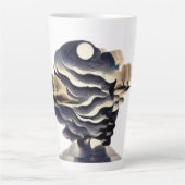 Serene Sunset Silhouette Latte Mok Design (Voorkant)