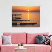 Serene Sunset Stretched Canvas Afdrukken (Insitu (Woonkamer))