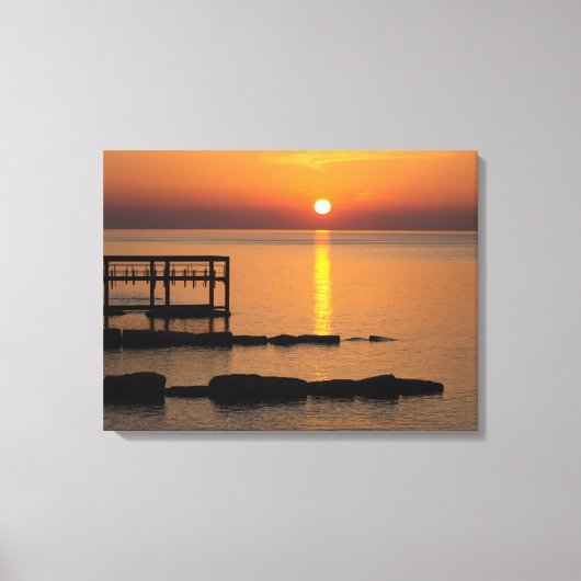 Serene Sunset Stretched Canvas Afdrukken (Voorkant)