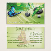 Serene Sunshine  Therapeute Cadeaukaart  Visitekaa Visitekaartjes (Voorkant /achterkant)