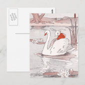 Serene Swan Gives Rabbit a Lift Briefkaart (Voorkant / Achterkant)