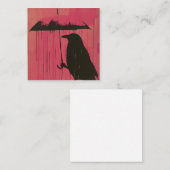 Serene symfonieën: regendruppels & kraaien notitiekaartje (Voorkant / Achterkant)