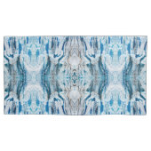 Serene symmetric ice blue L-size abstract pattern Kussensloop (Voorkant)