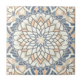 Serene Symmetrie: Pastel Harmonie Tegeltje (Voorkant)