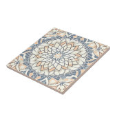 Serene Symmetrie: Pastel Harmonie Tegeltje (Zijkant)