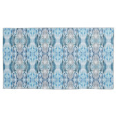 Serene symmetrische ijsblauwe abstracte S-formaat Kussensloop (Voorkant)