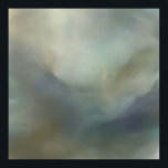 Serene Teal Blue Abstract Waves Ethereal Landscape Poster<br><div class="desc">Immerse yourself in tranquil serenity with this ethereal abstract piece. Gentle waves of teal, deep navy, soft mint, and warm beige blend seamlessly into misty, flowing layers that suggest distant horizons and peaceful skies. The subtle rippled texture adds depth and motion, creating a calming, meditative atmosphere ideal for modern minimalist...</div>