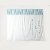 Serene Teal Golf Minimalistisch Wandkleed (Voorkant (horizontaal))