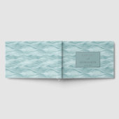 Serene Teal Golfbewegingen Gastenboek (Volledig)