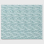Serene Teal Watergolf Minimalistisch Cadeaupapier (Vlak)