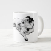 serene terriërmoment grote koffiekop (Voorkant rechts)
