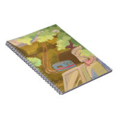 Serene Train Journey Notitieboek - Aesthetiek uit  (Rechterzijde)