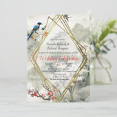 Serene Tranquility Japans thema Kaart (Staand voorkant)