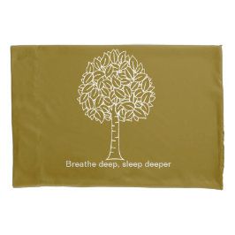 Serene Tree Pillow - 'Adem diep, slaap dieper Kussensloop