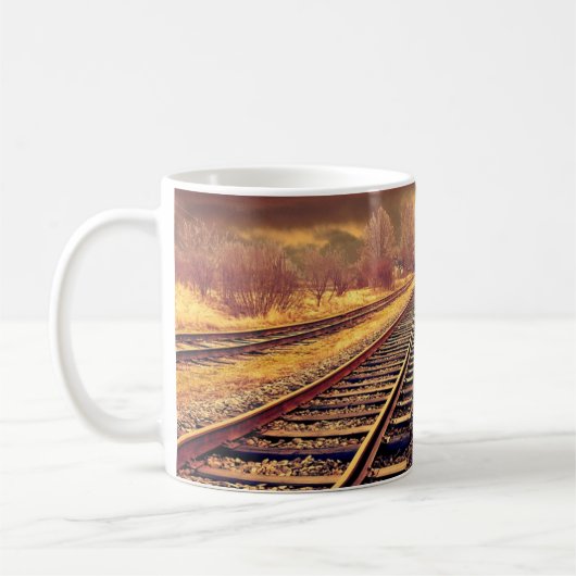 Serene Treinsporen Foto Koffiemok (Links)