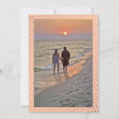 Serene Tropical Beach Save the Date Photo (Achterkant)
