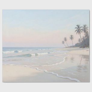 Serene Tropische Strandparadijs Cadeaupapier
